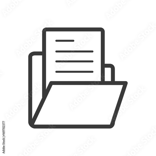 Folders icons line style