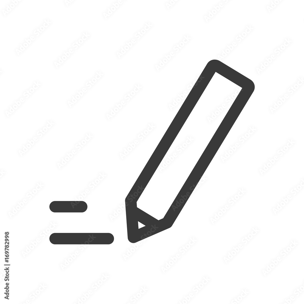 pencil Stationery Office tool line icon pencil Stationery Office tool line icon