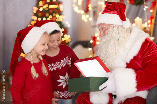 Authentic Santa showing pre...