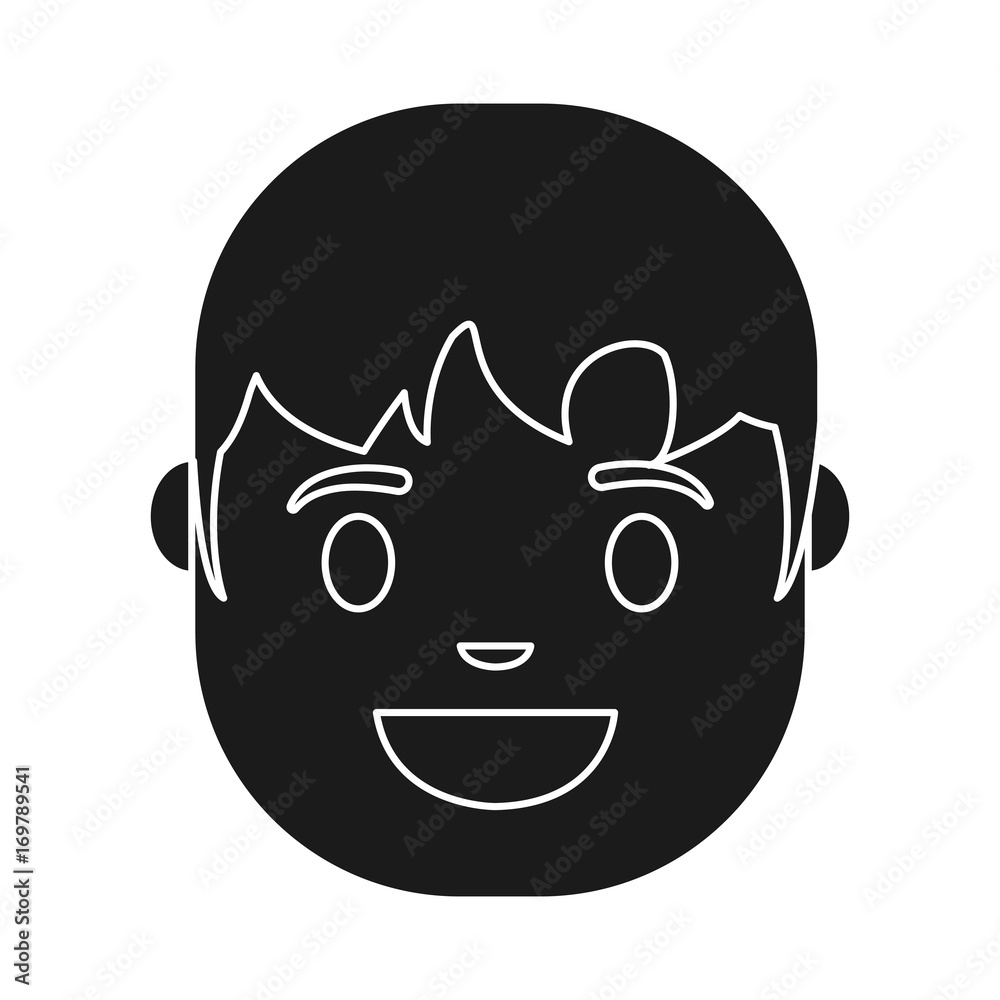 cartoon man face icon over white background vector illustration cartoon man face icon over white background vector illustration