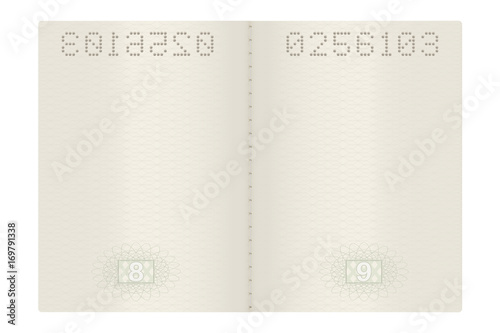Passport pages photo
