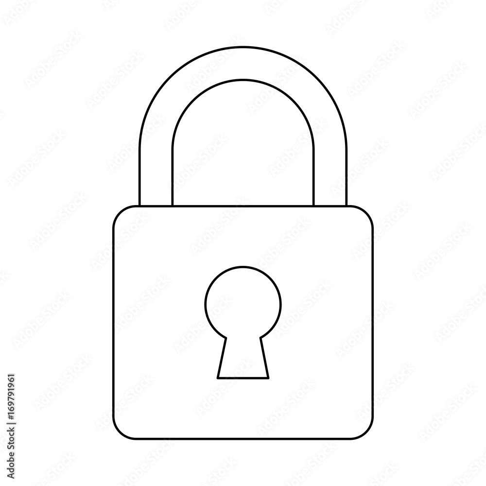 padlock icon over white background vector illustration padlock icon over white background vector illustration