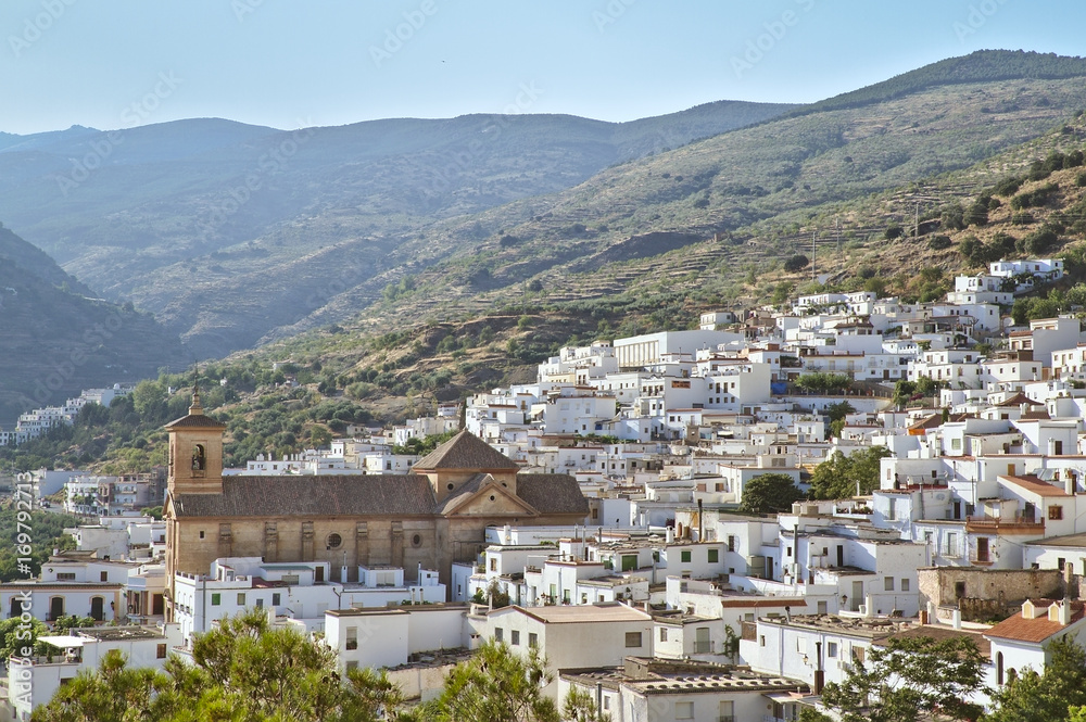 Village of Ohanes in Almeria. Andalusia.