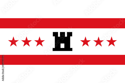 Vector flag of Drenthe is a province of the Netherlands.