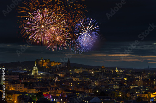 Fireworks Over Edinburgh City