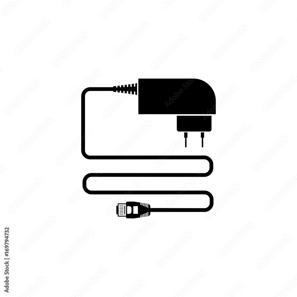 Phone charger vector icon