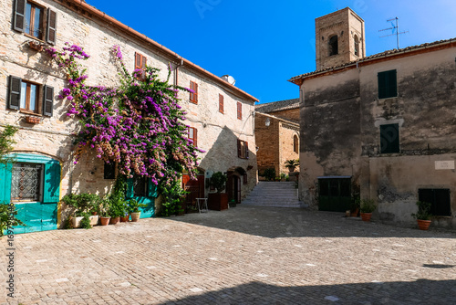 Torre di Palme, Fermo, little medieval town in Italy