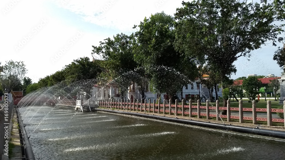 Intersection canal in Wat Benchamabophit Intersection canal in Wat Benchamabophit
