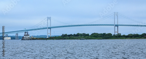 Newport Bridge on cloudy Day