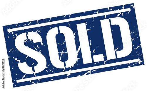 sold square grunge stamp