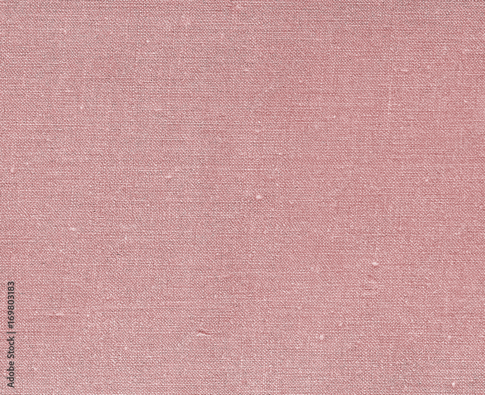 Fototapeta premium Red colored natural textile texture.