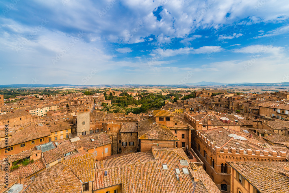 top view of Siena