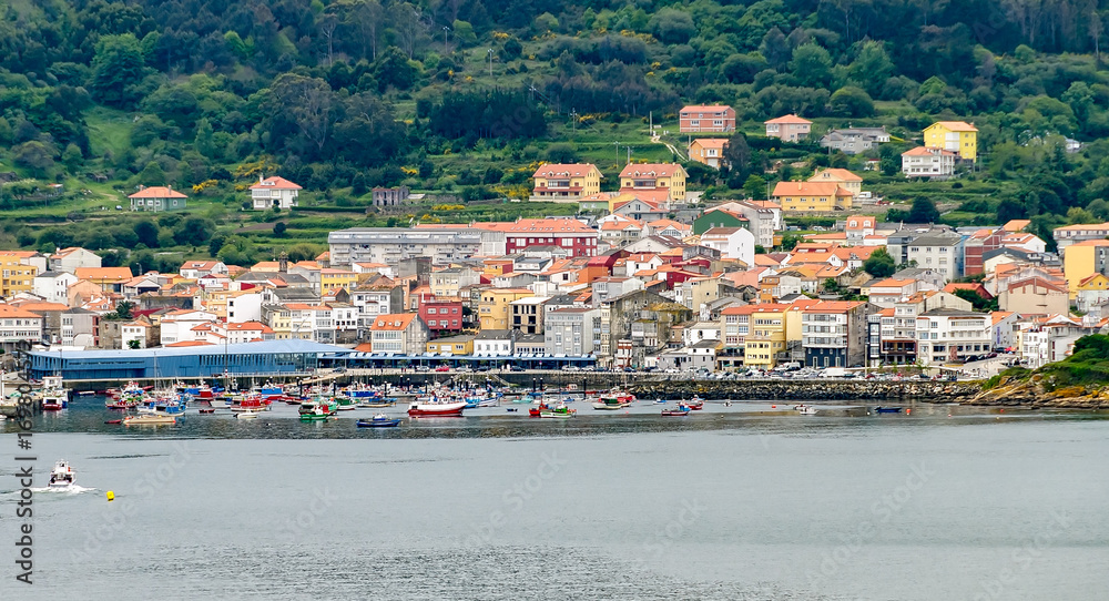 View of typical Spanish fishing village