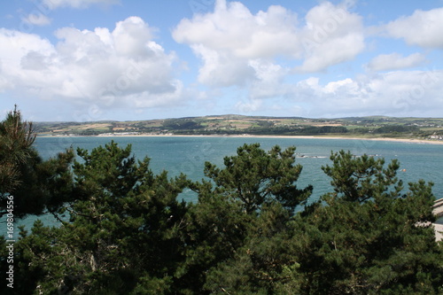 Landscape of Cornwall coast