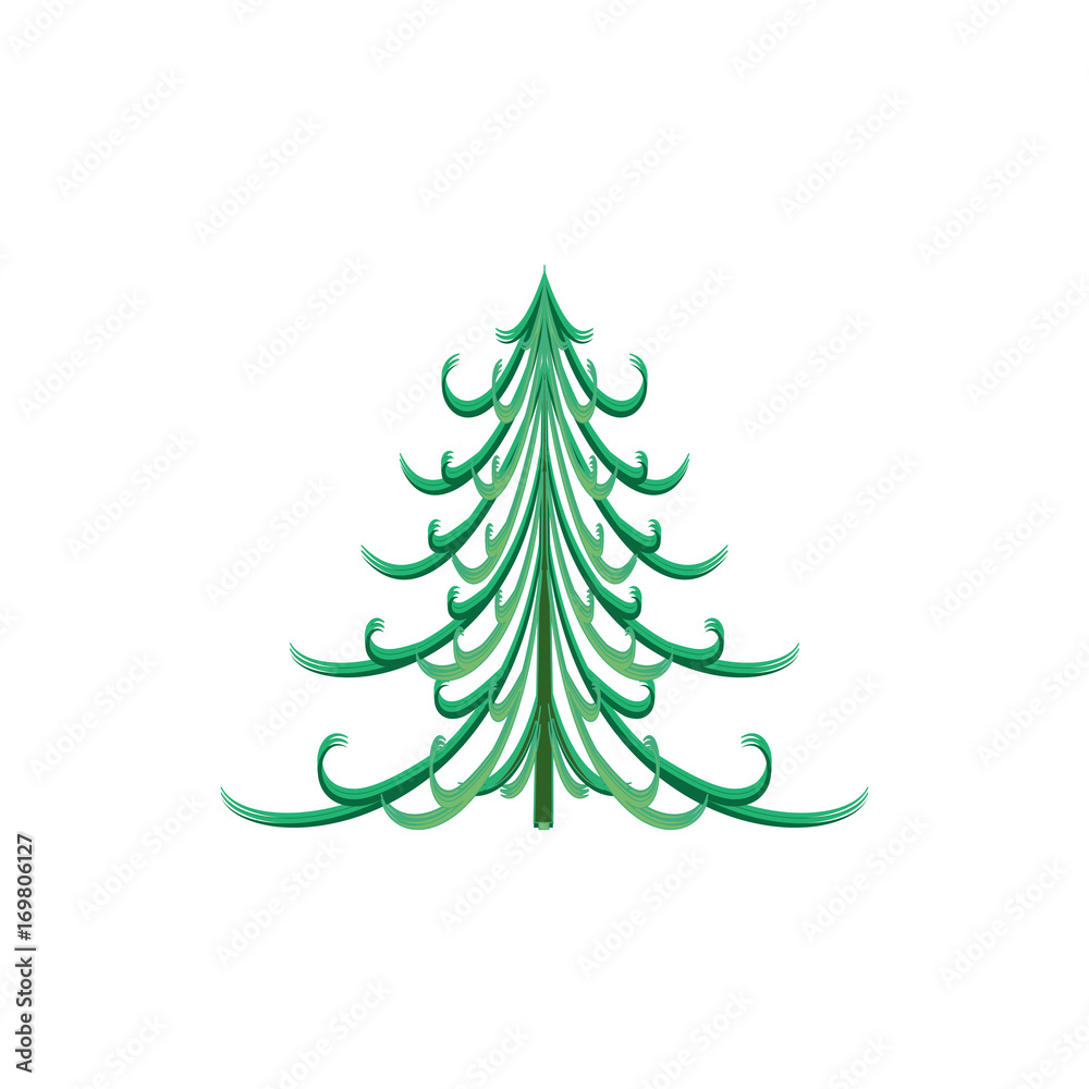 Obraz premium Christmas tree isolated