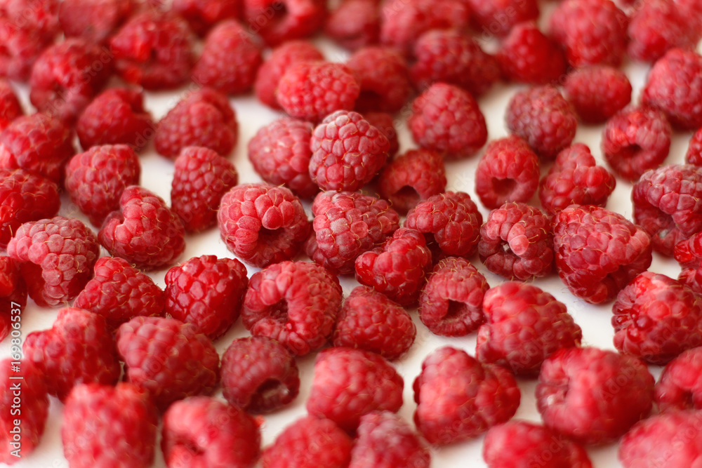 Heap of raspberries full frame background Heap of raspberries full frame background