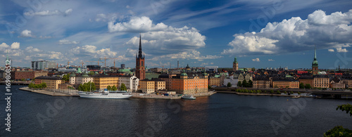 Stockholm. Panoramic image of Stockholm, Sweden during sunny day.