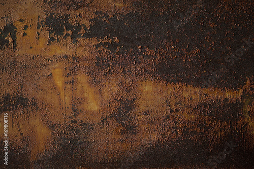 Detailed structure of rusty metal. Iron texture