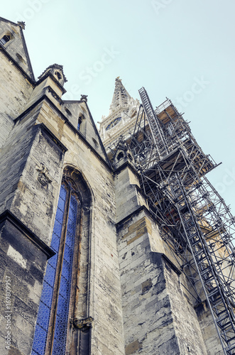 Building of the cathedral is under reconstruction.
