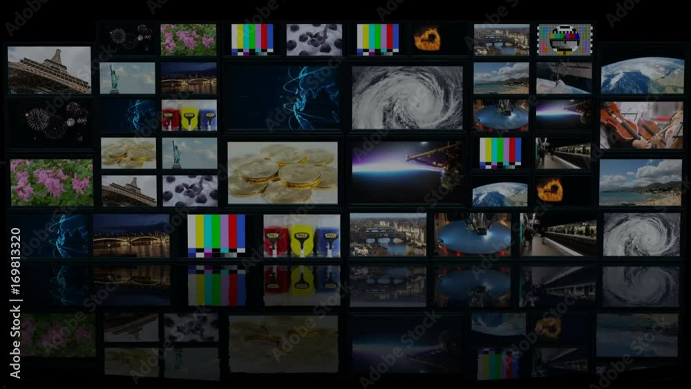 Virtual tv studio is designed to be used as a virtual background in a green screen or chroma key video production. Seamless looping.