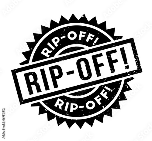 Rip-Off rubber stamp. Grunge design with dust scratches. Effects can be easily removed for a clean, crisp look. Color is easily changed.