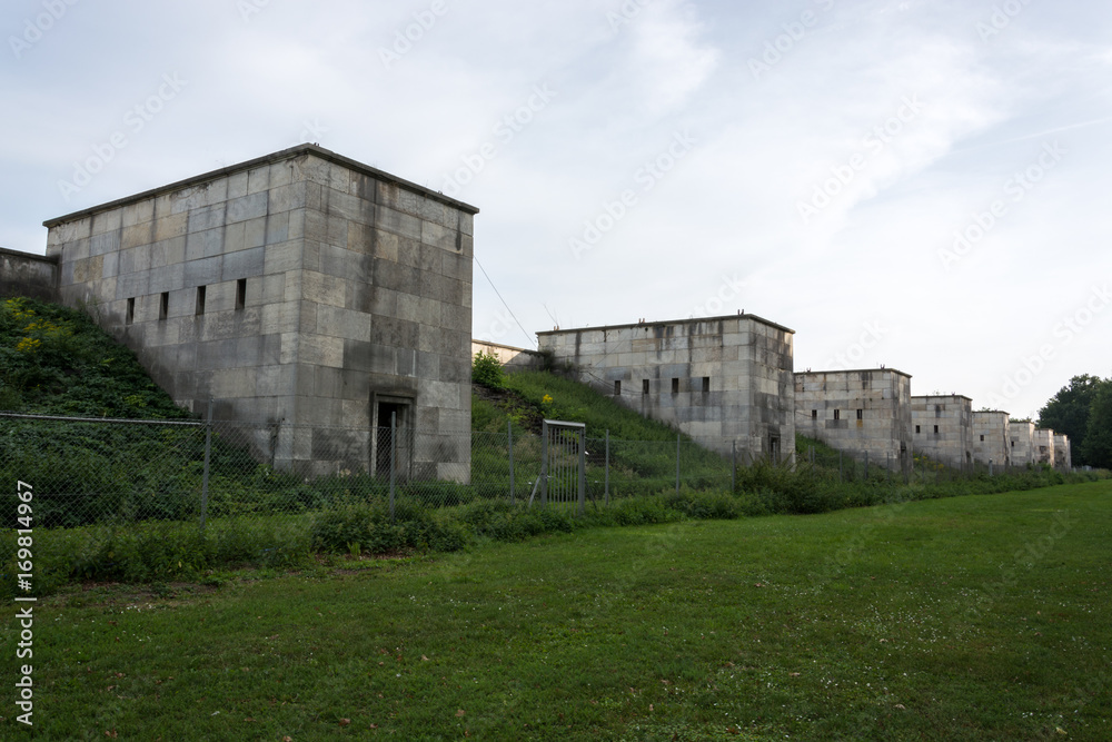 The stone buildings at the zeppelin field in Nuremberg