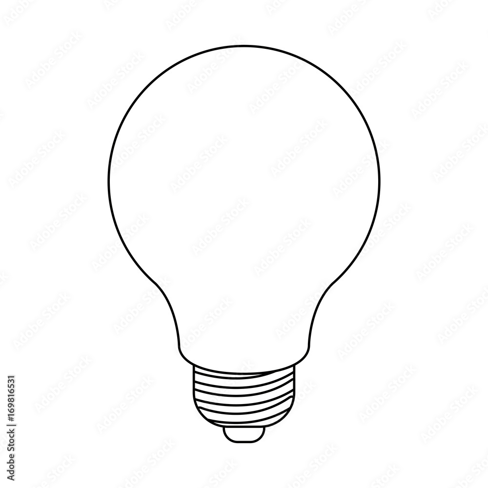 light bulb sketch silhouette in white background light bulb sketch silhouette in white background