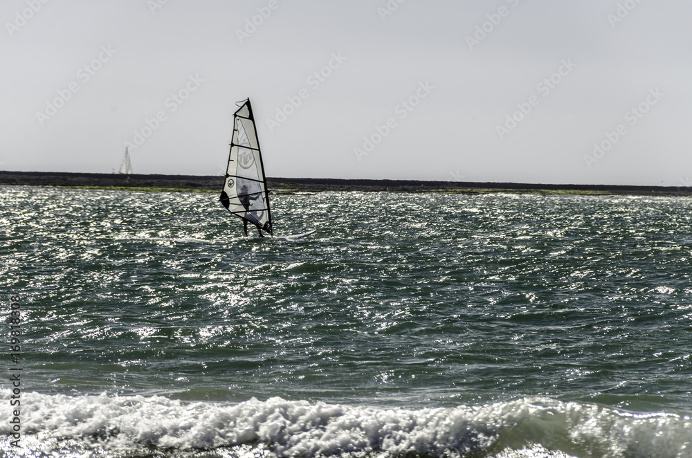 Naklejka premium véliplanchiste