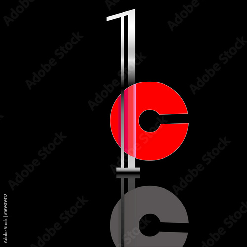 1c rot schwarz