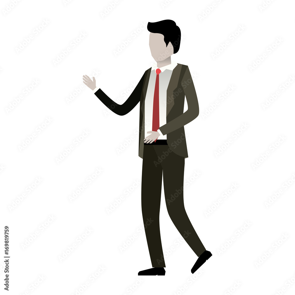 businessman faceless in suit and white background businessman faceless in suit and white background