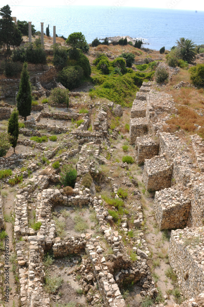 Libanon: Burgmauer der Kreuzritterburg in Byblos, Unesco Weltkulturerbe