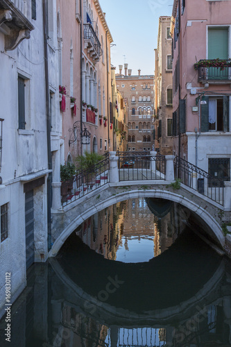 Streets of venice on summer. Venice. Veneto. Italy.