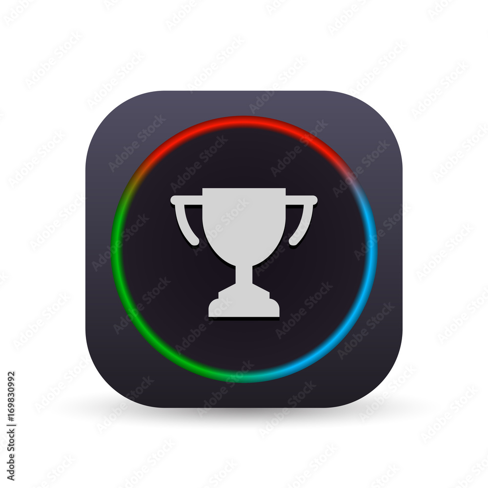 Dark MultiColor Web Button