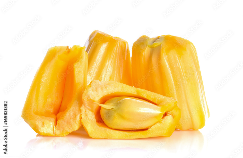 Jackfruit on a white background Jackfruit on a white background