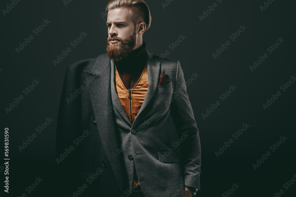 Obraz premium handsome bearded man