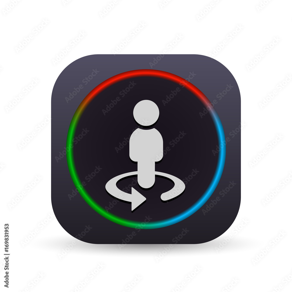 Dark MultiColor Web Button Dark MultiColor Web Button
