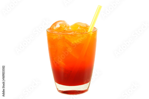 Tomato mix orange juices, mix red and orange juices, smooth favour, good healthy easy to drink, health concept
