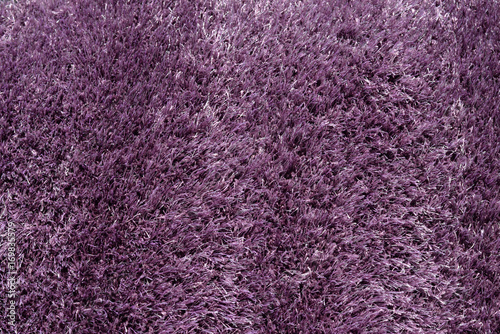 Violet carpet closeup textured sample display, empty blank copyspace interior background. Light colors