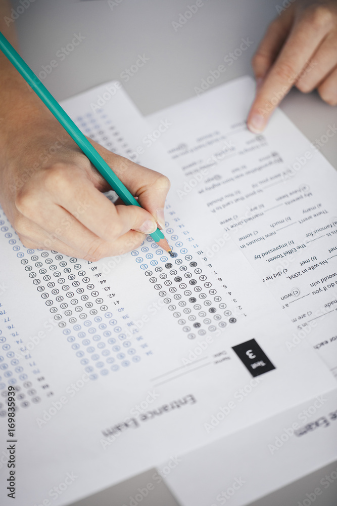 Student Doing an Exam Student Doing an Exam