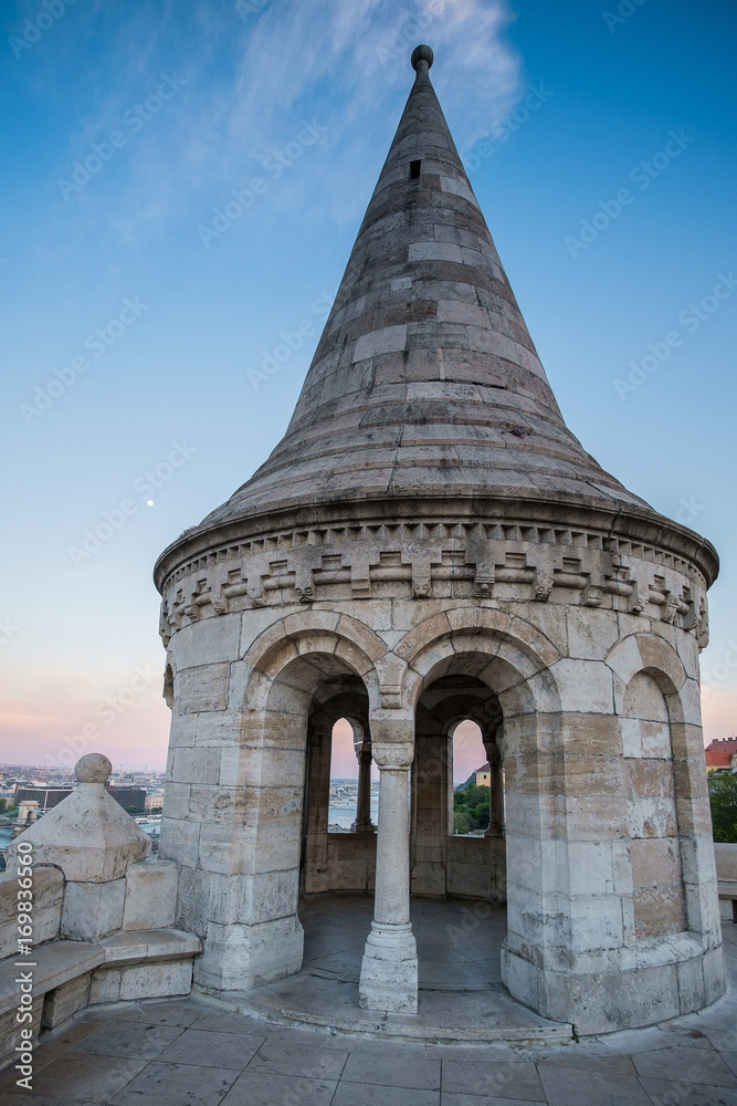 Obraz premium Budapest the capital of Hungary crossed by the Danube River