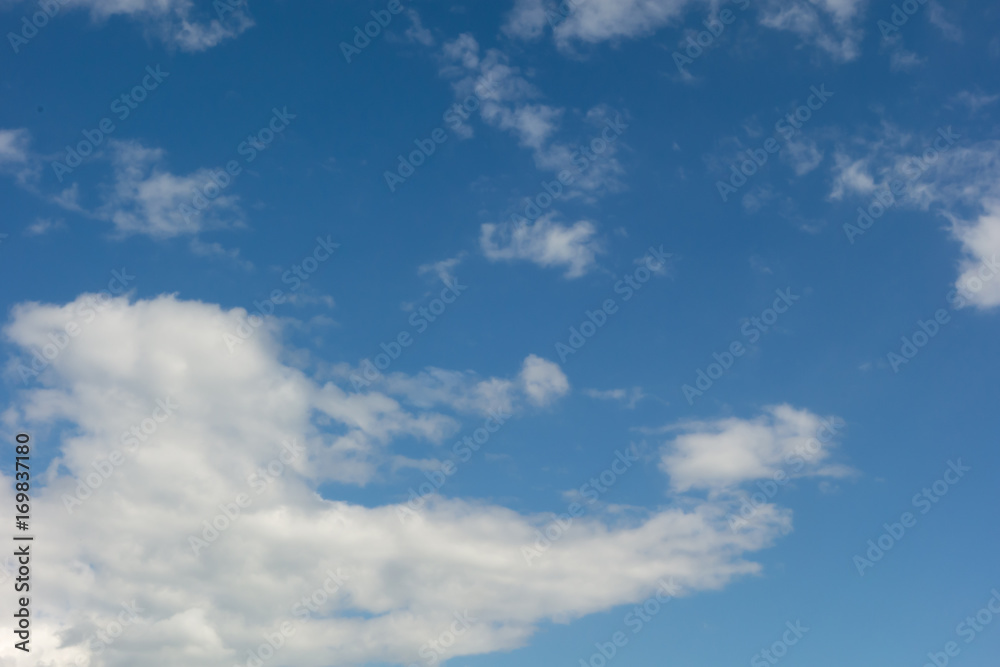 Blue sky and white cloud