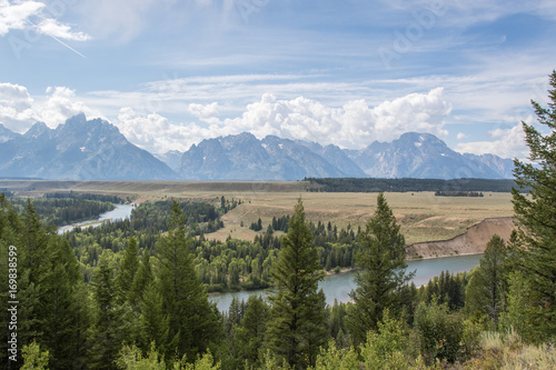 View from Snake River Overlook in Grand Teton
