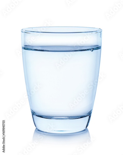Wallpaper Mural water glass isolated on white background with clipping path Torontodigital.ca