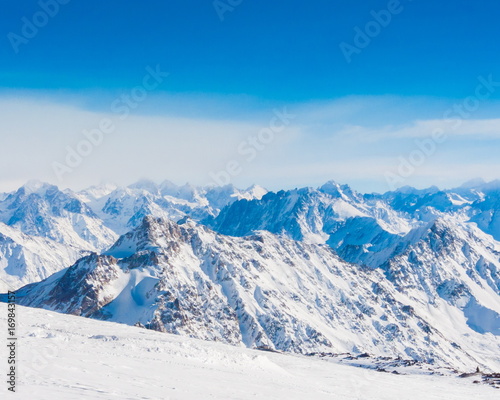 Mountain winter. Caucasus
