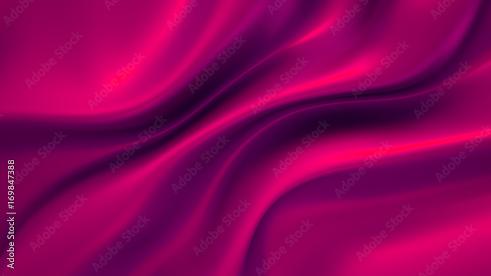 Fototapeta premium Beautiful background with drapery. 3d illustration, 3d rendering.