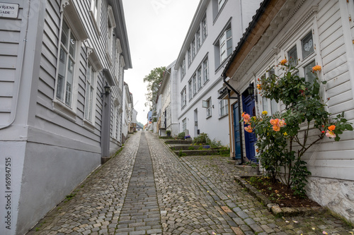 Maisons traditionnelles à Bergen, Norvège