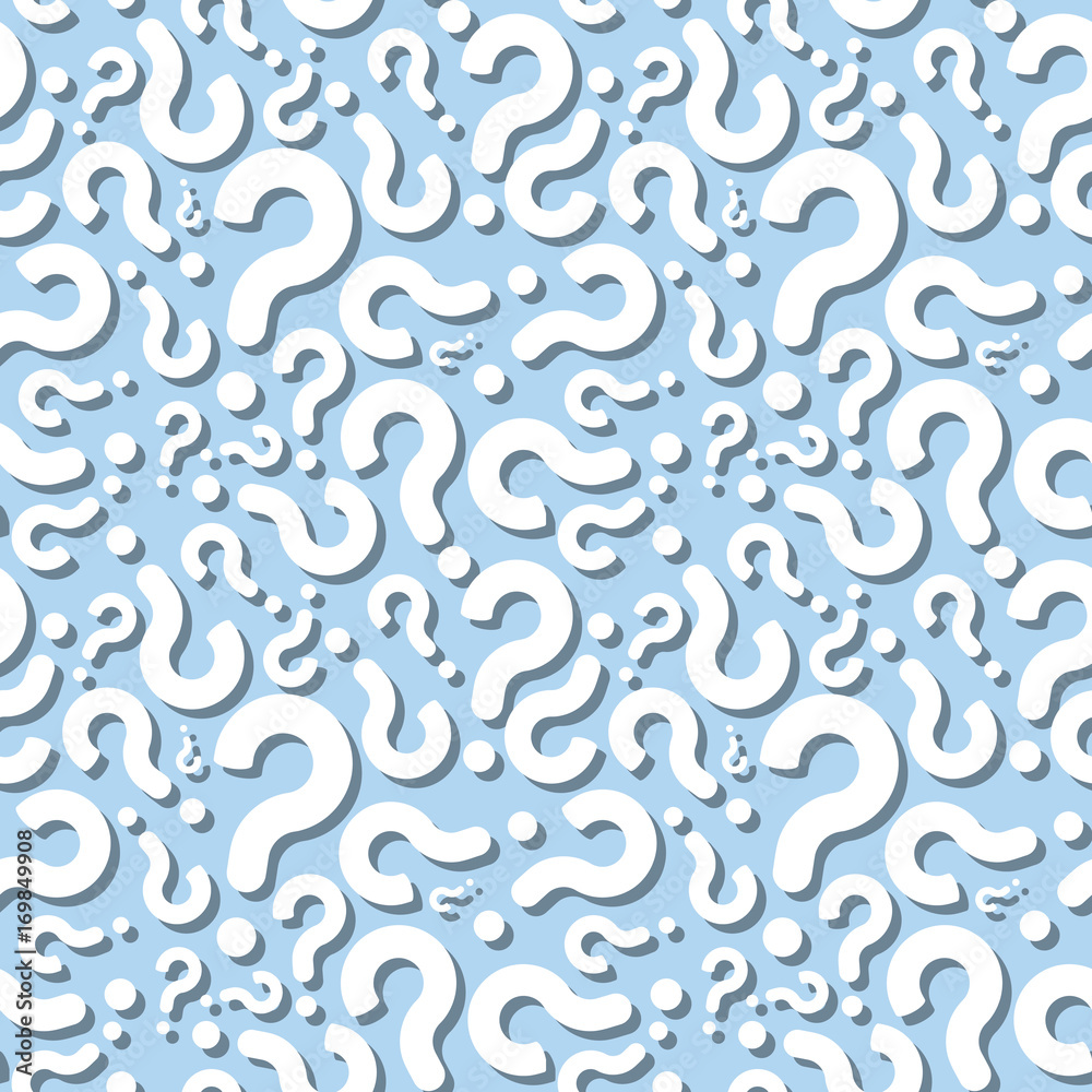 Question Secret Sign Shadow Seamless Pattern Question Secret Sign Shadow Seamless Pattern
