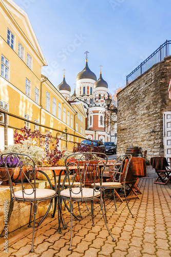 Streets of old Tallinn, Estonia