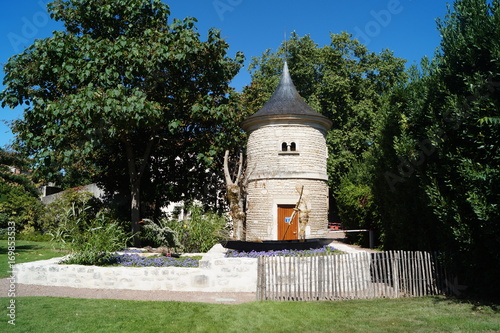 Luçon, église, jardin, du Maine, ciel, risque, vert, kiosque photo