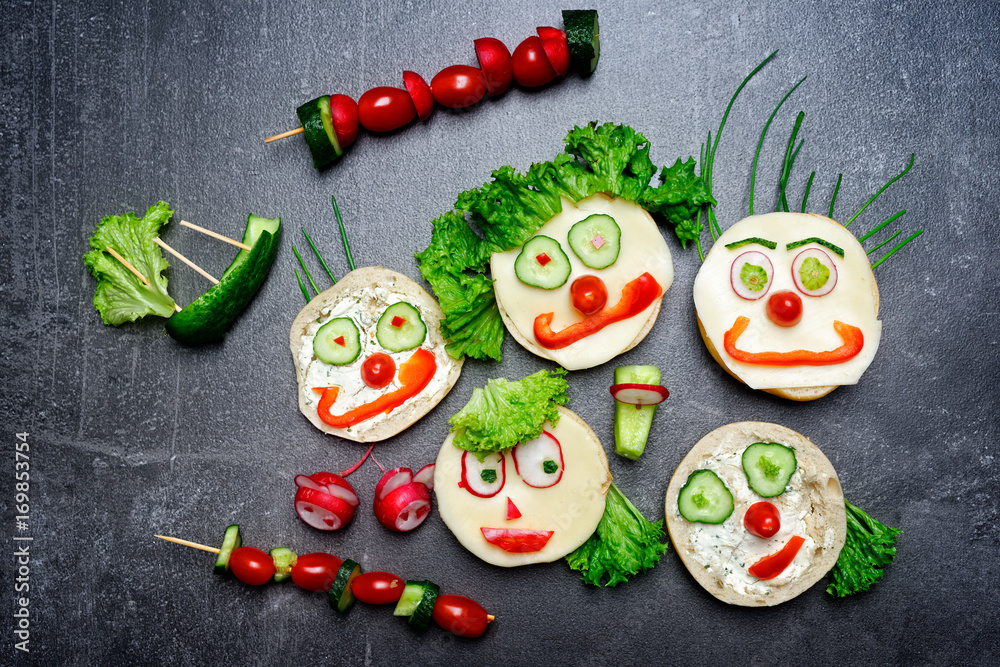 Gemüse Gesichter